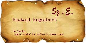 Szakali Engelbert névjegykártya